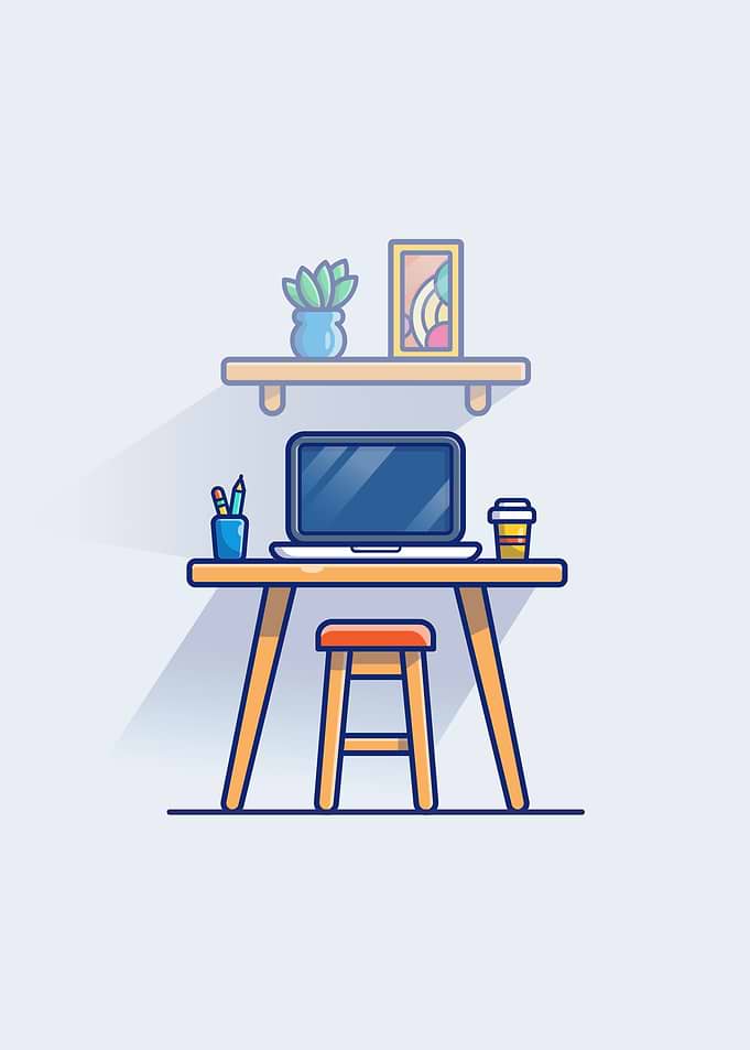 Workspace Cartoon