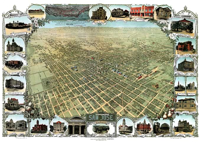 Map of San Jose California