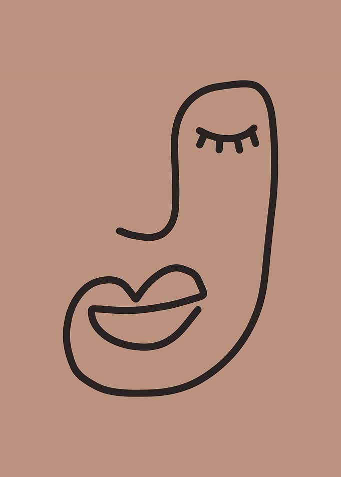 Face expression line art