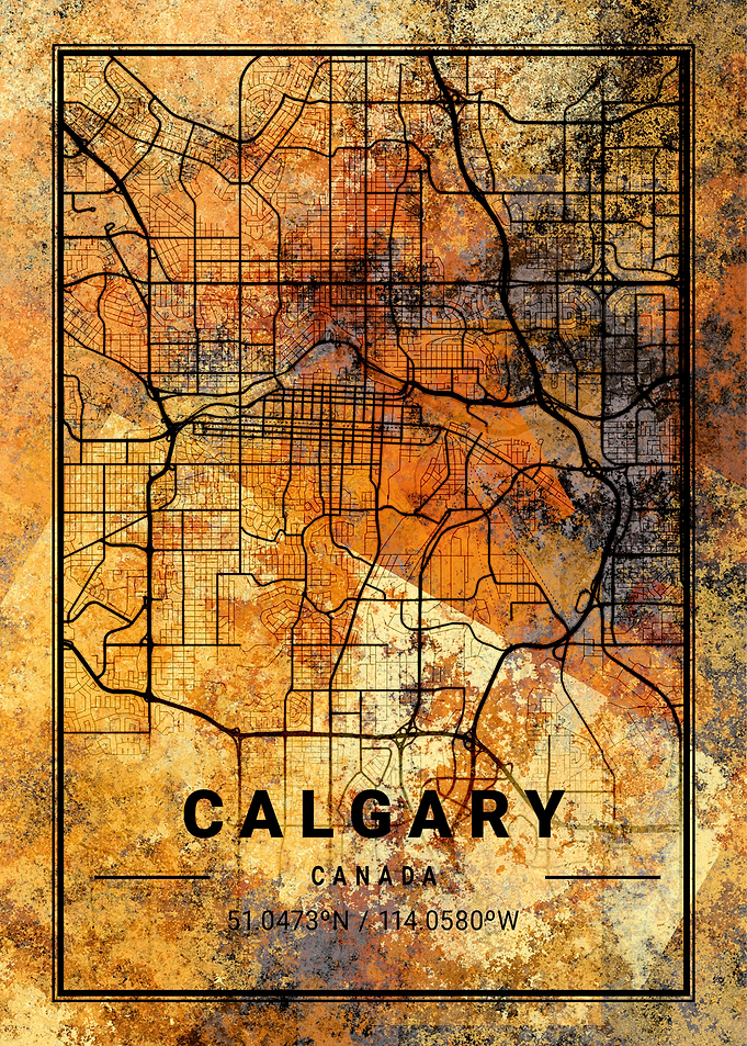 Calgary Canada Map