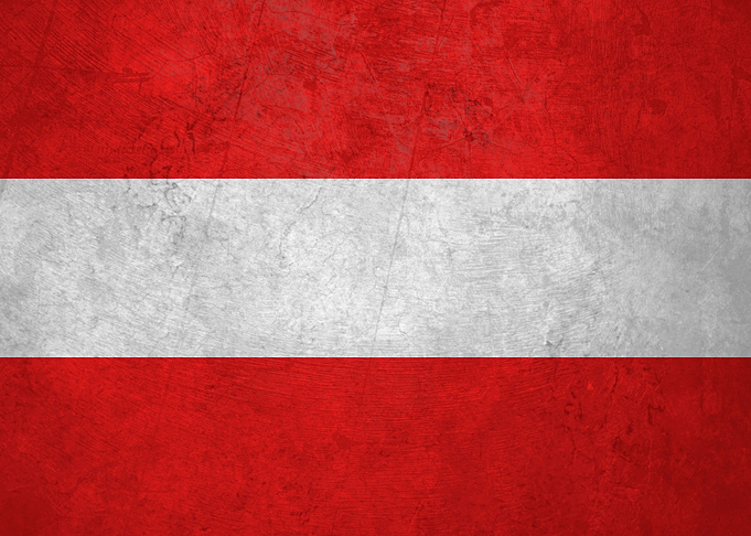 Flag of Austria on Wall