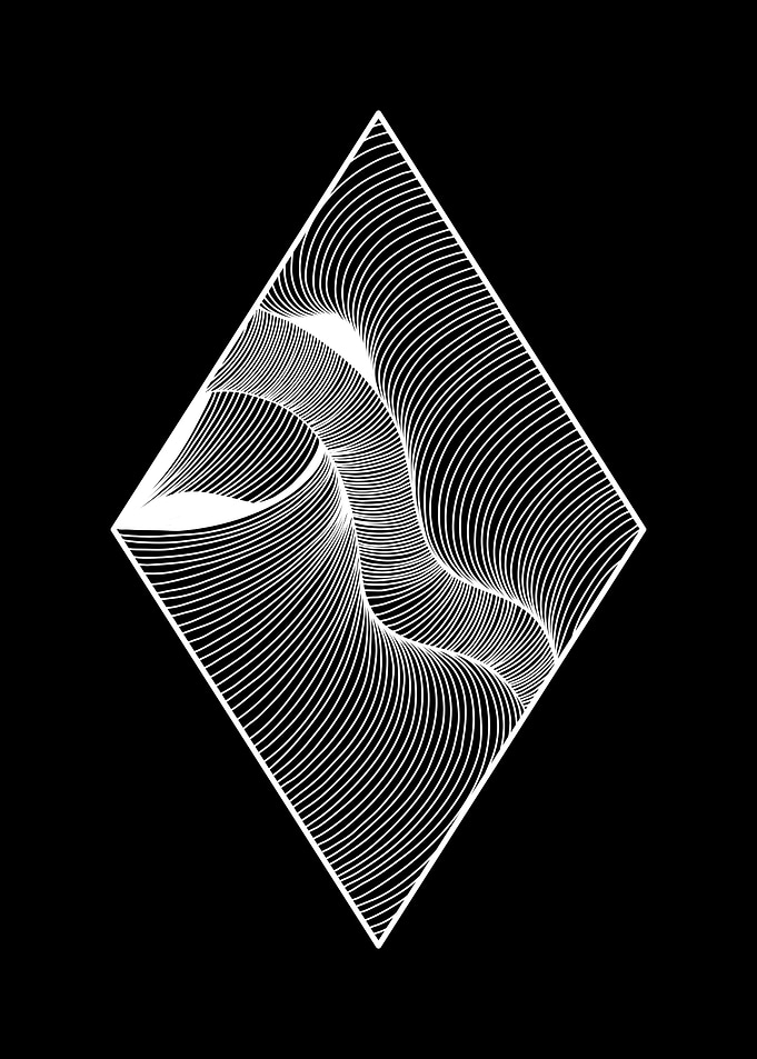Line Art Diamond 08