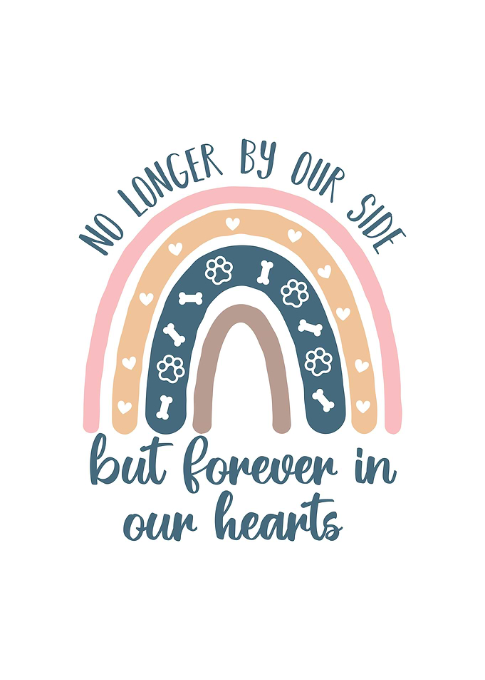 Dog Memorial Forever Heart
