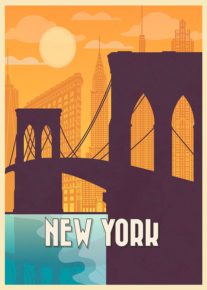 New York vintage poster