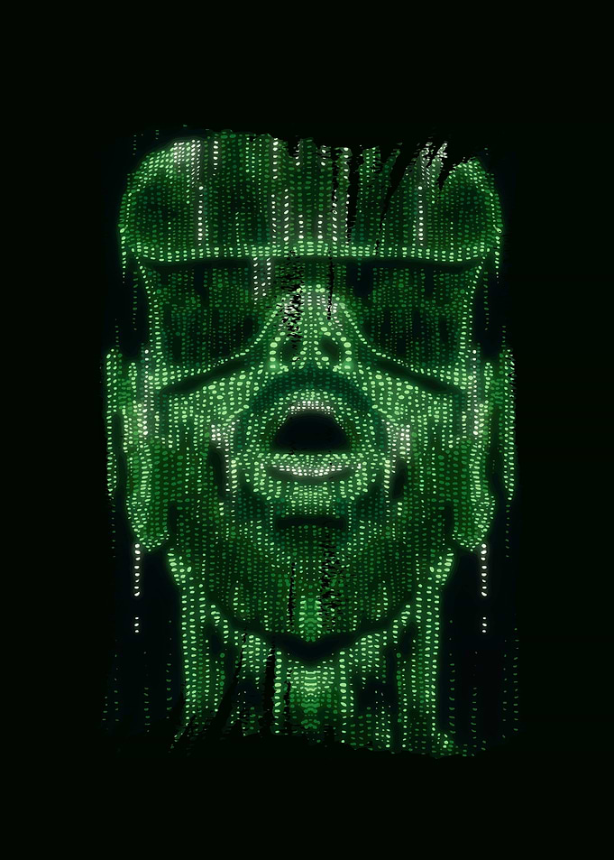 VR world digital face