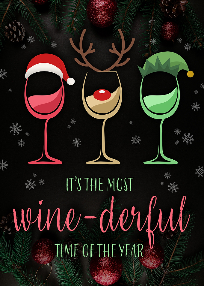 Funny Christmas Wine Glass