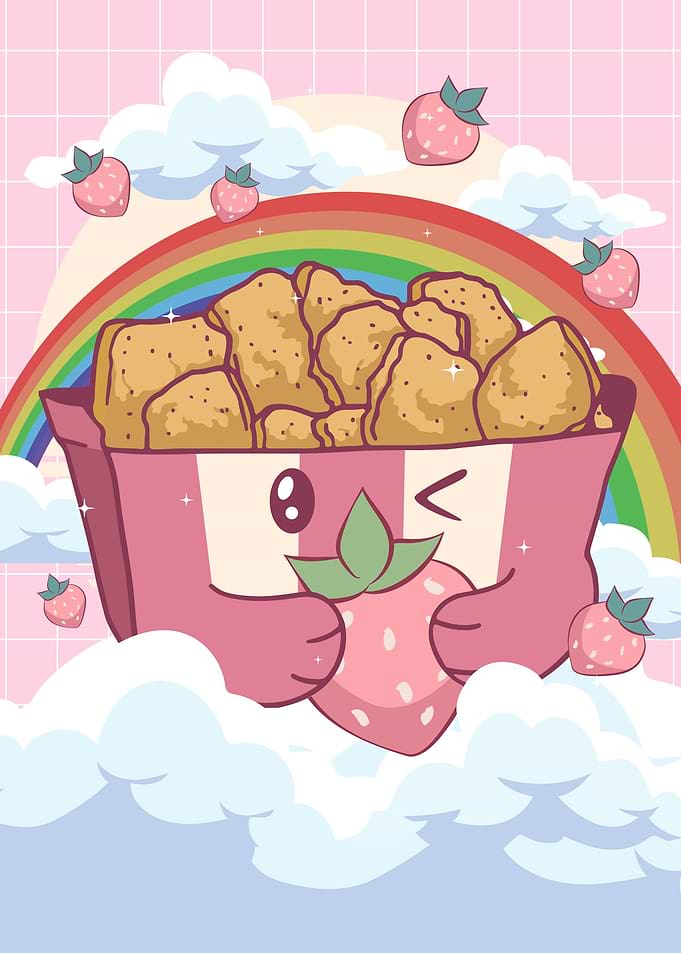 Chicken Nuggets Strawberry