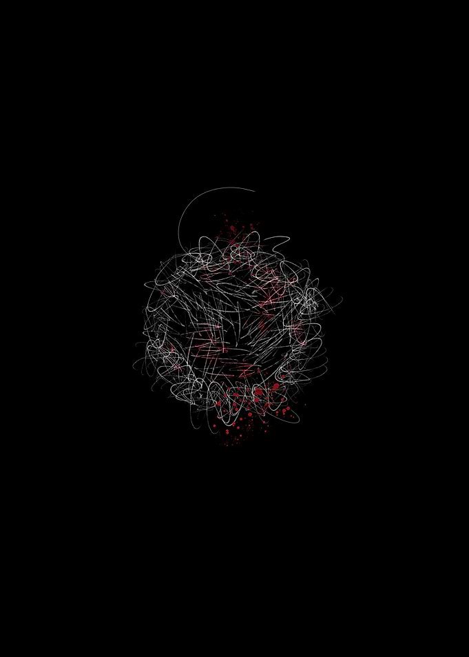 scribble art rose