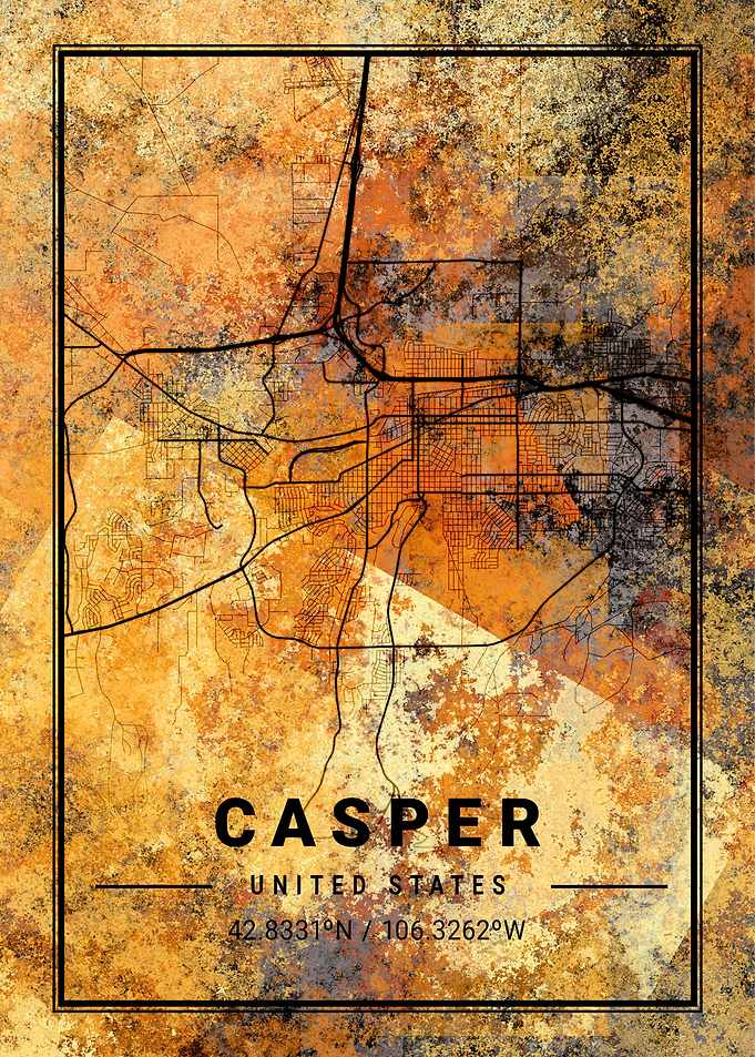 Casper United States Map