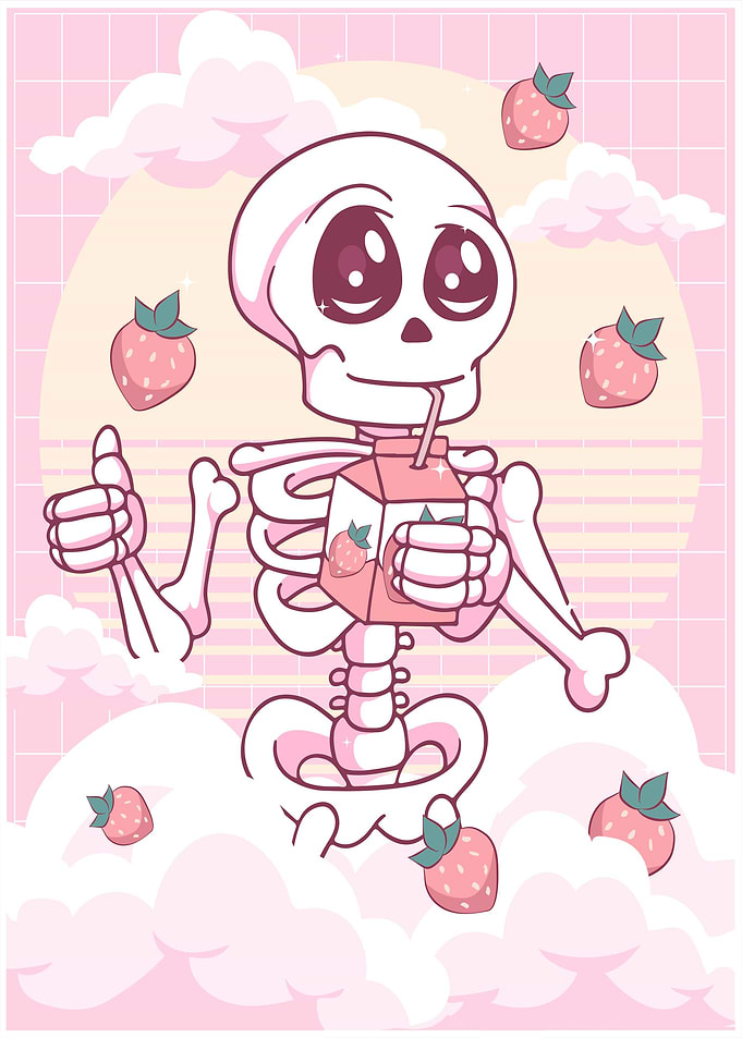 Skeleton Strawberry Milk