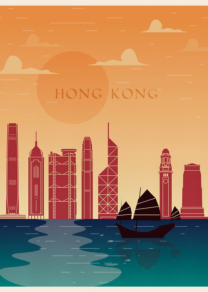Hong Kong vintage poster