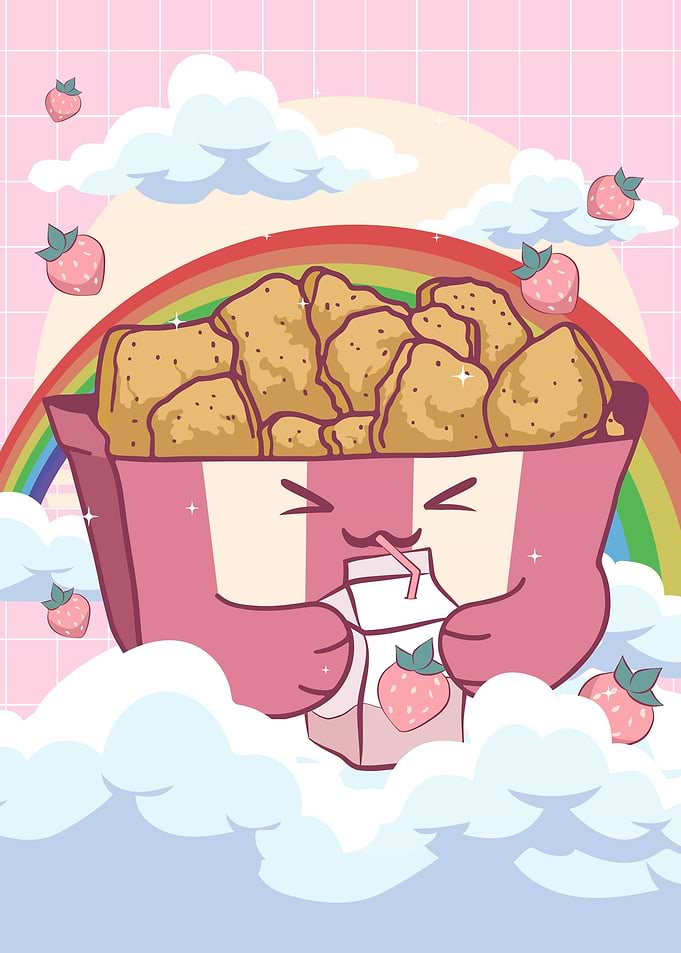 Chicken Nuggets Strawberry