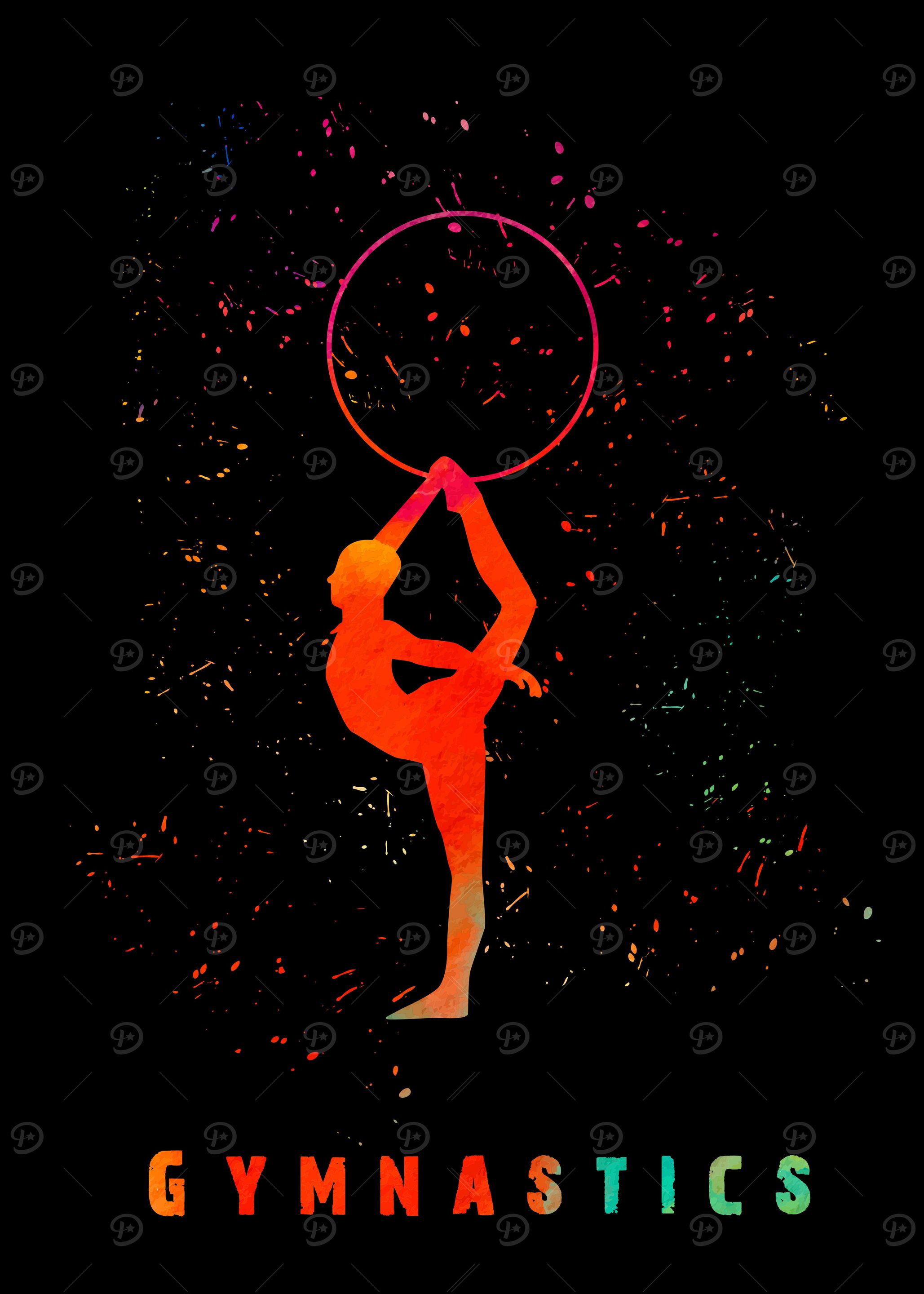 Gymnastics Girl Colorful