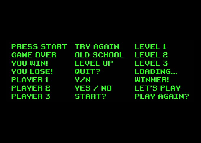 Retro 8bit videogame mess