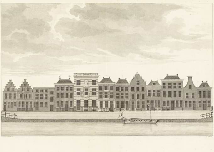 Gezicht Rapenburg 1807