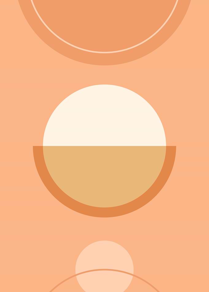 Mid century geometric art