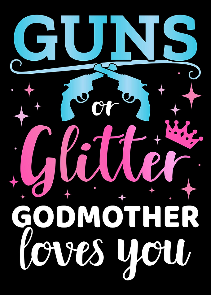 Gender reveal guns or glit
