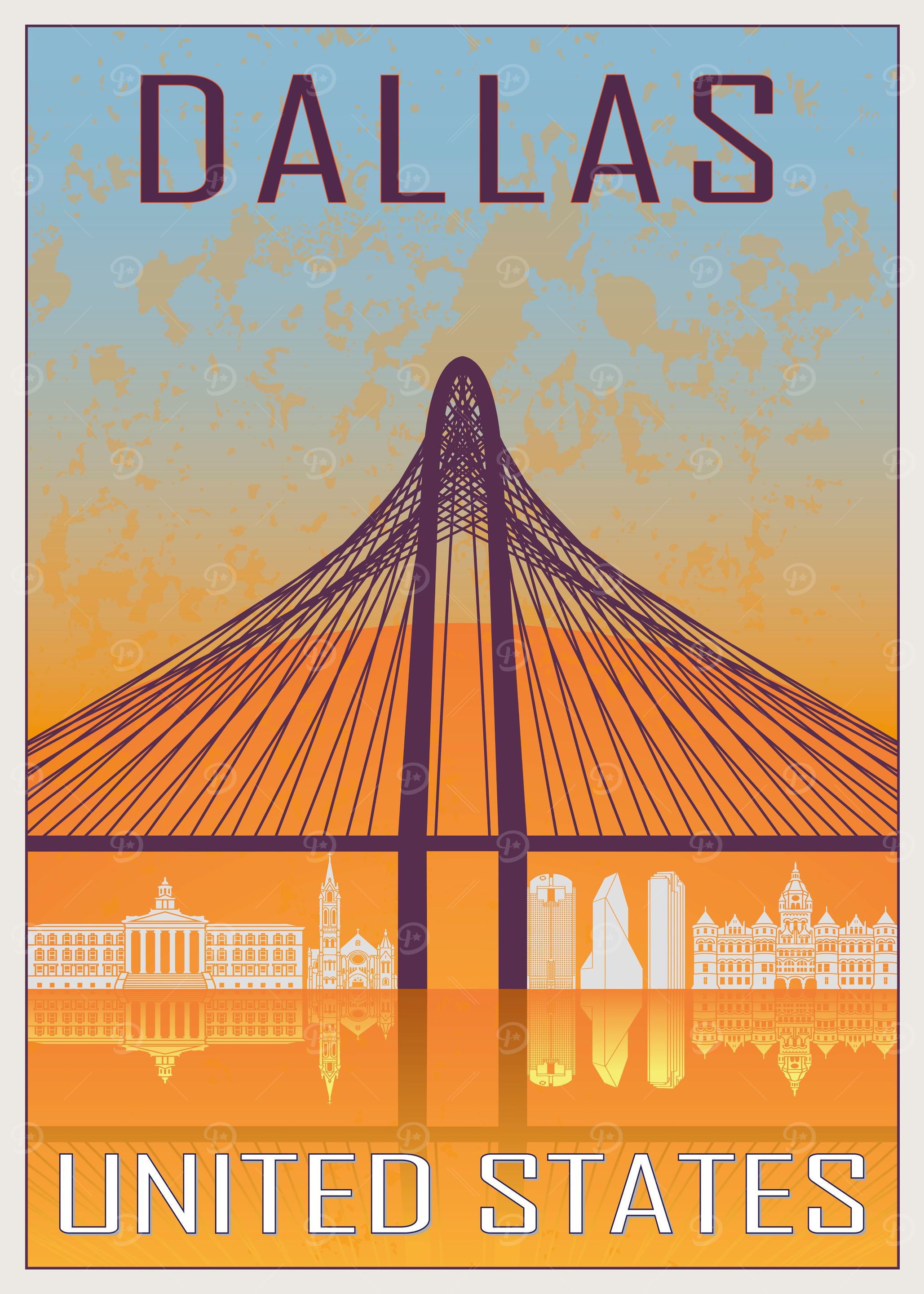 DALLAS VINTAGE POSTER