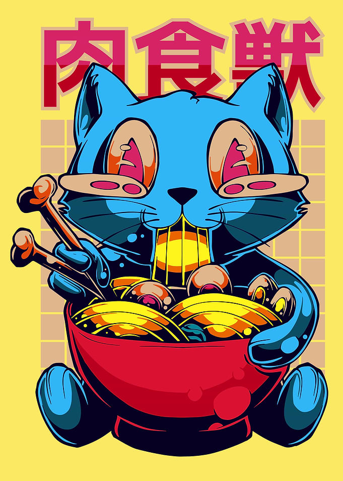 Crazy Japanese Cat Ramen