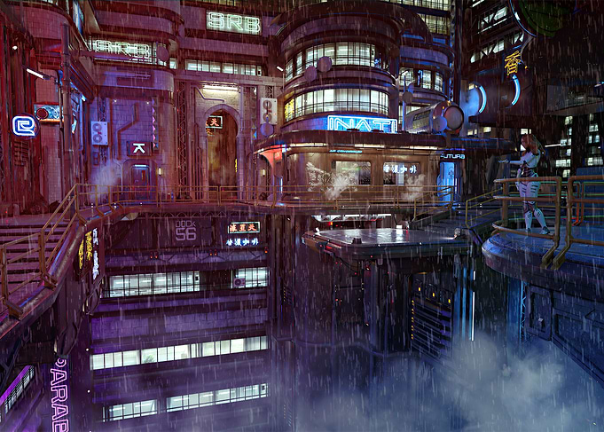 Cyberpunk city