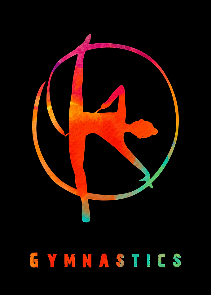 Gymnastics Girl Colorful