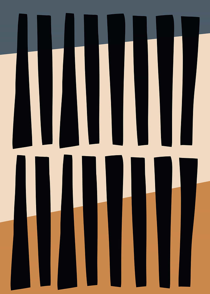 Abstract black lines