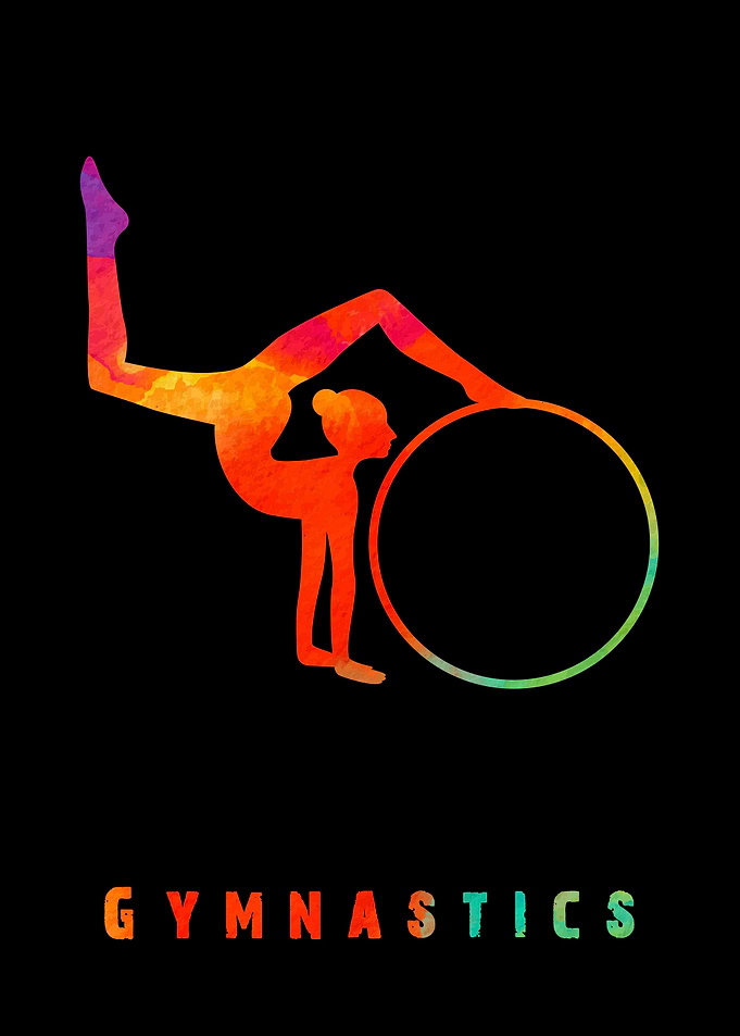 Gymnastics Girl Colorful