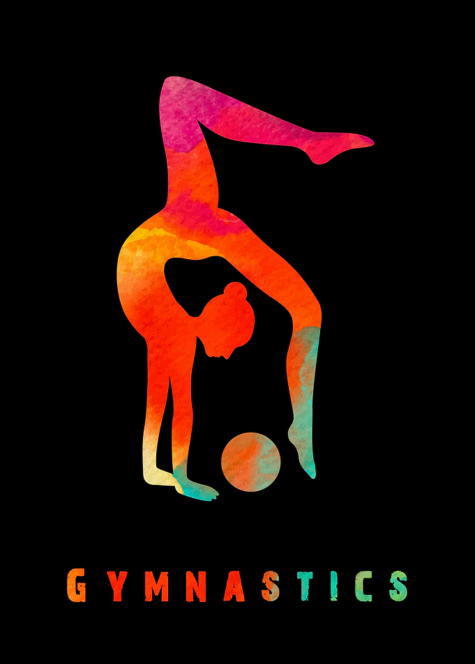 Gymnastics Girl Colorful
