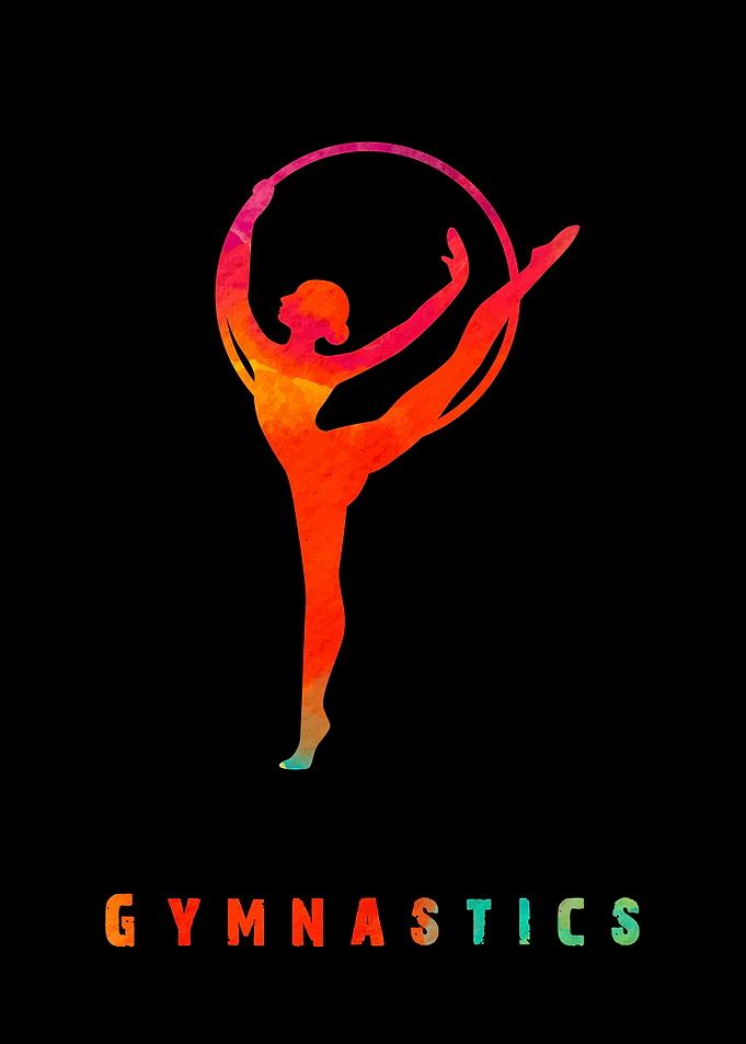 Gymnastics Girl Colorful