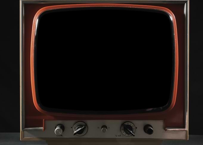 TV vintage darkness black