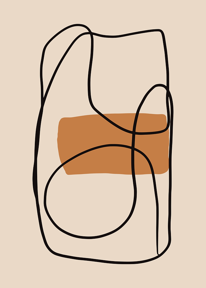 Continuous black line art
