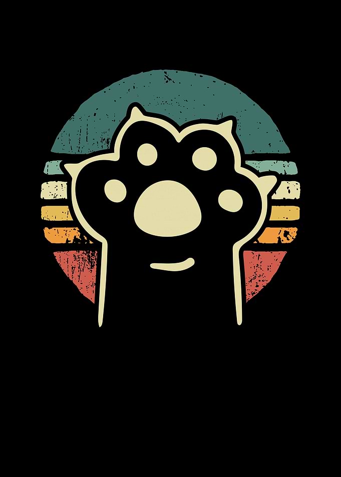 Cat paw vintage