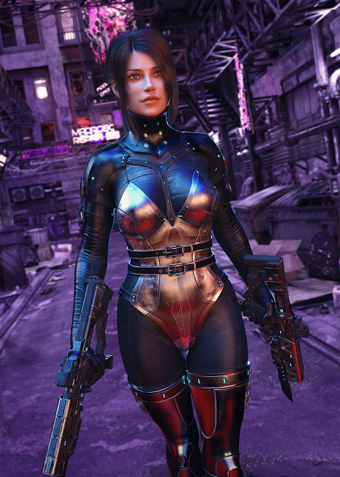 Cyberpunk Bounty Hunter