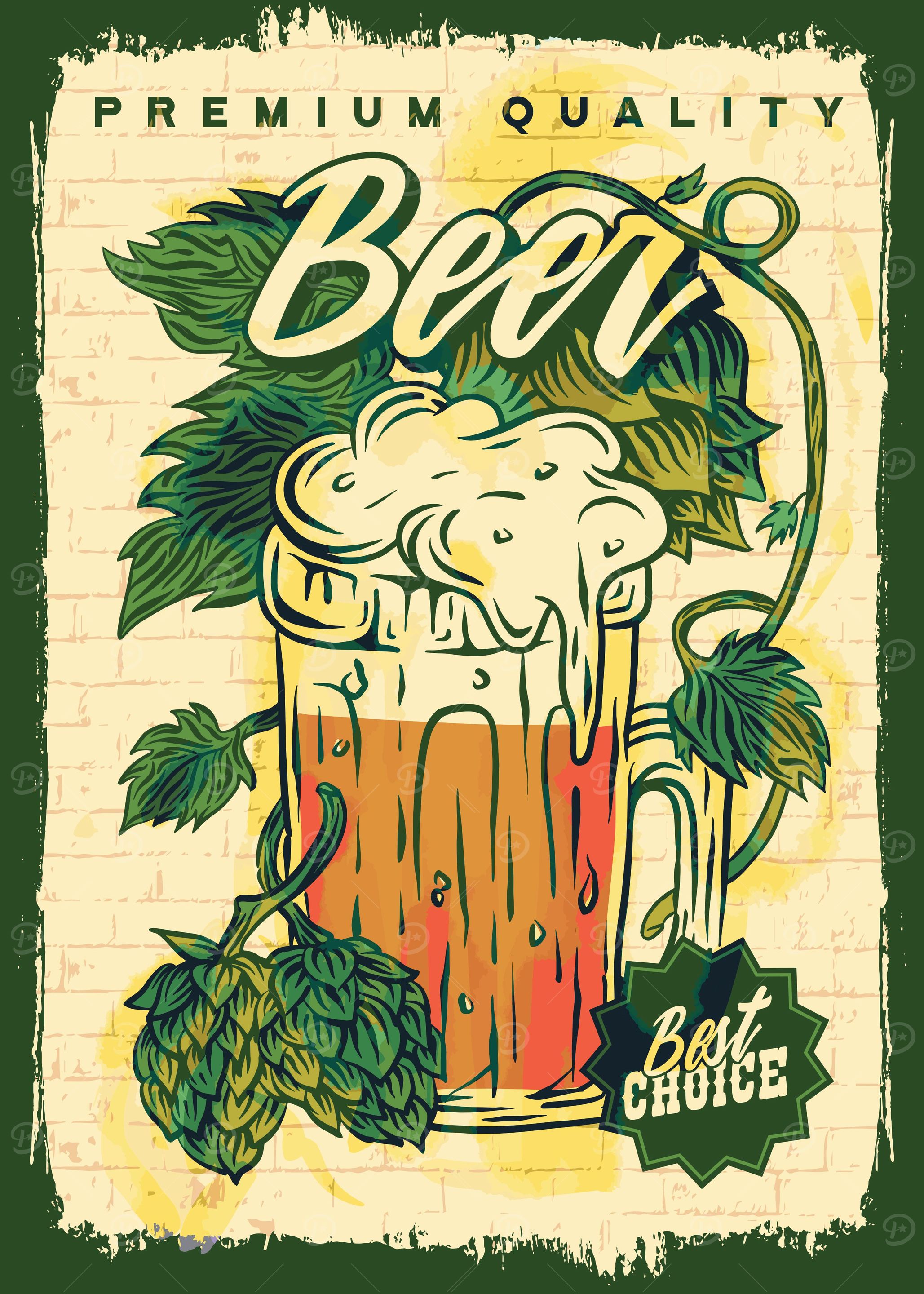 Quality beer poster