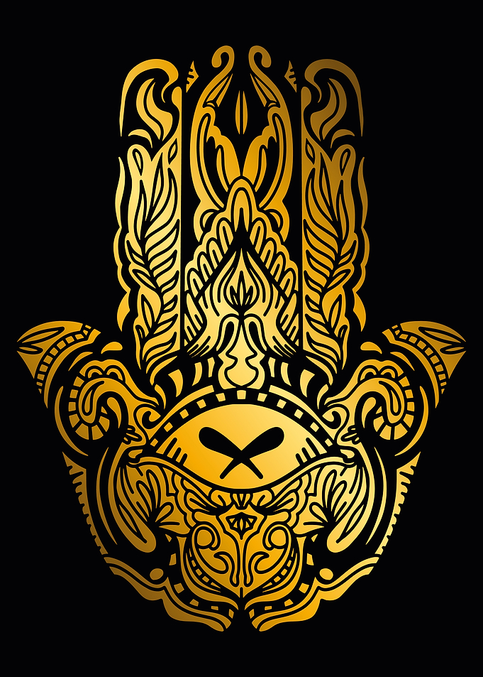 Golden Hamsa hand