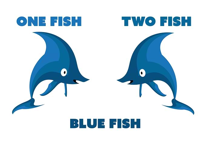 1 FISH 2 FISH BLUE FISH