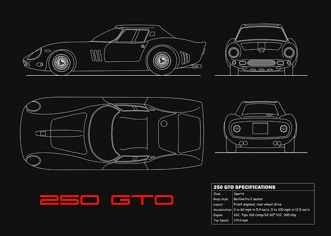250 GTO Blueprint