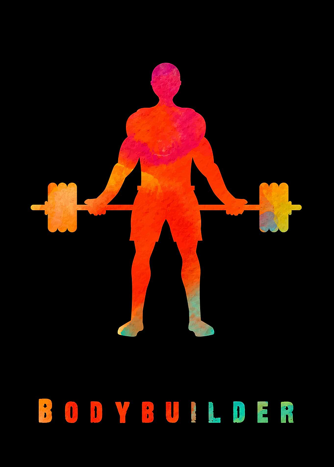 Bodybuilder Colorful