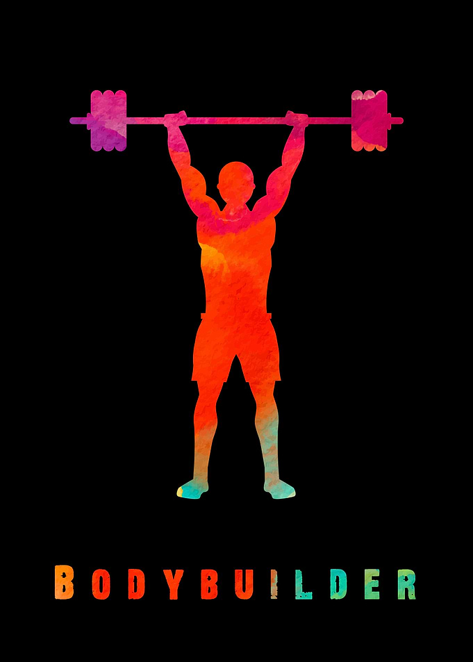 Bodybuilder Colorful