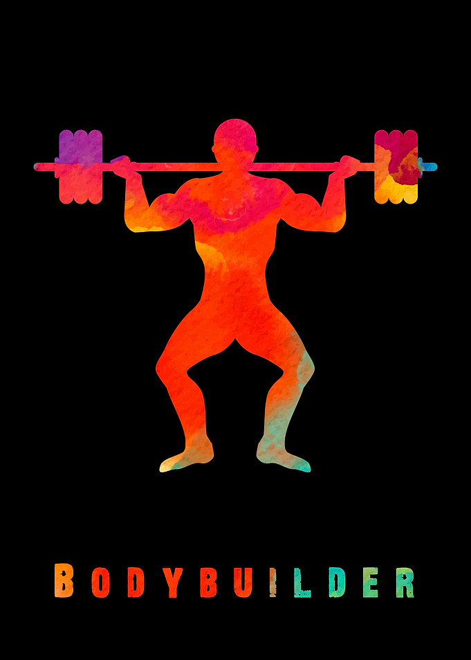 Bodybuilder Colorful