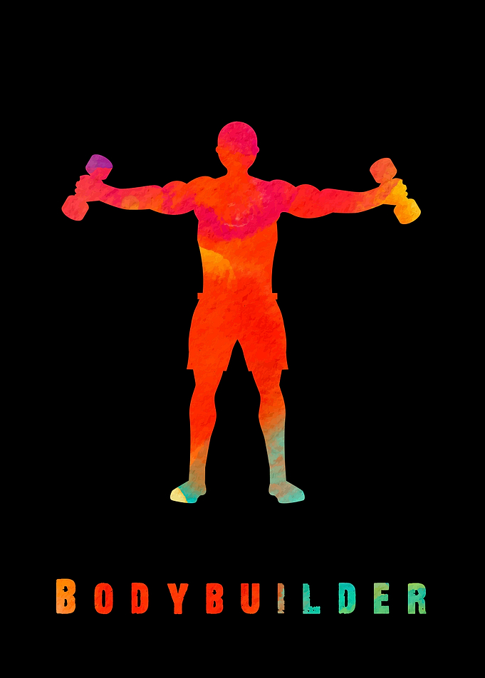 Bodybuilder Colorful