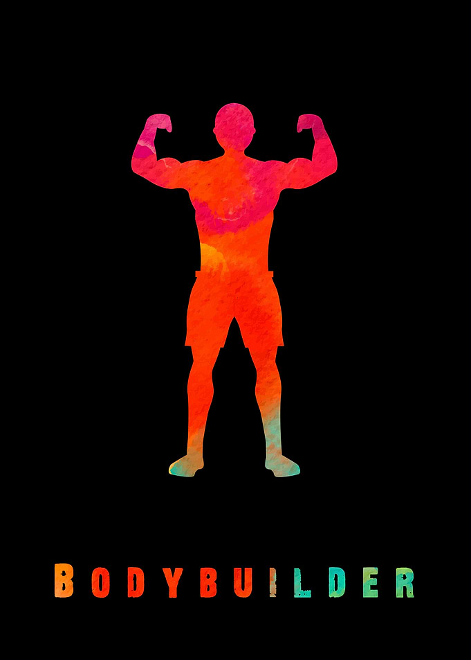 Bodybuilder Colorful