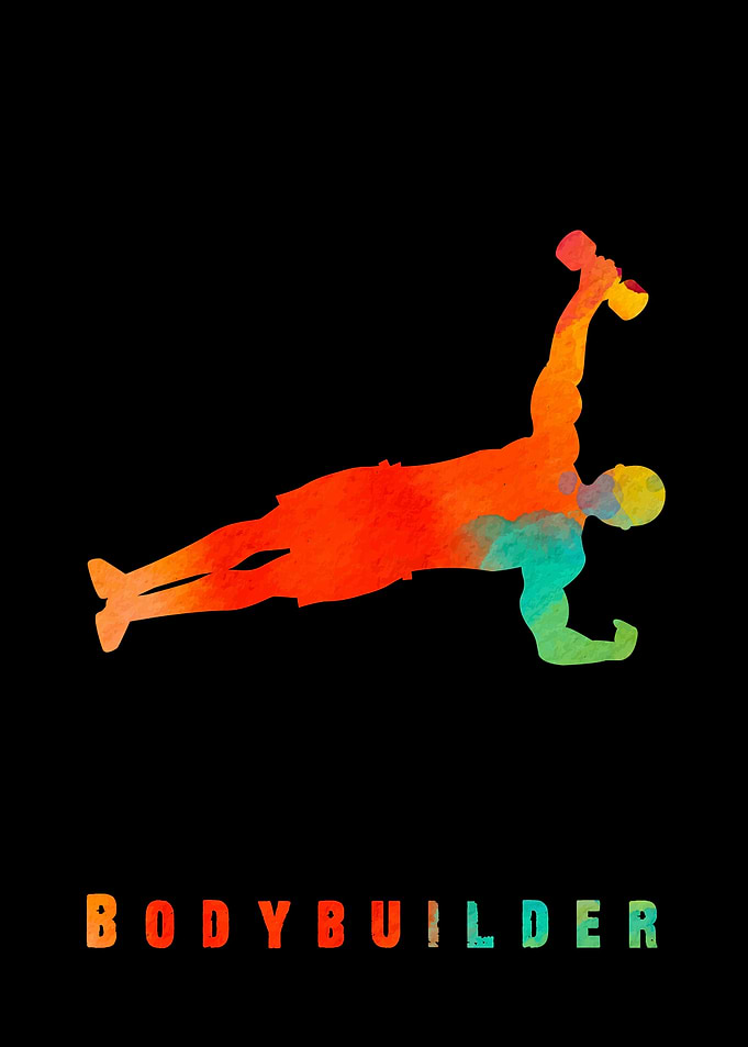 Bodybuilder Colorful