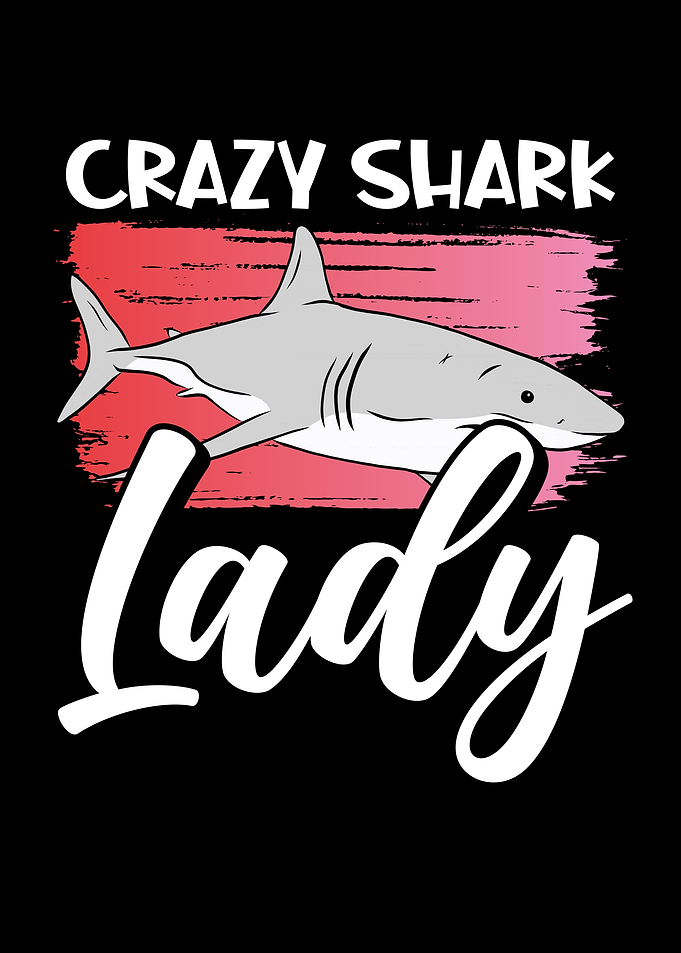 Crazy shark lady