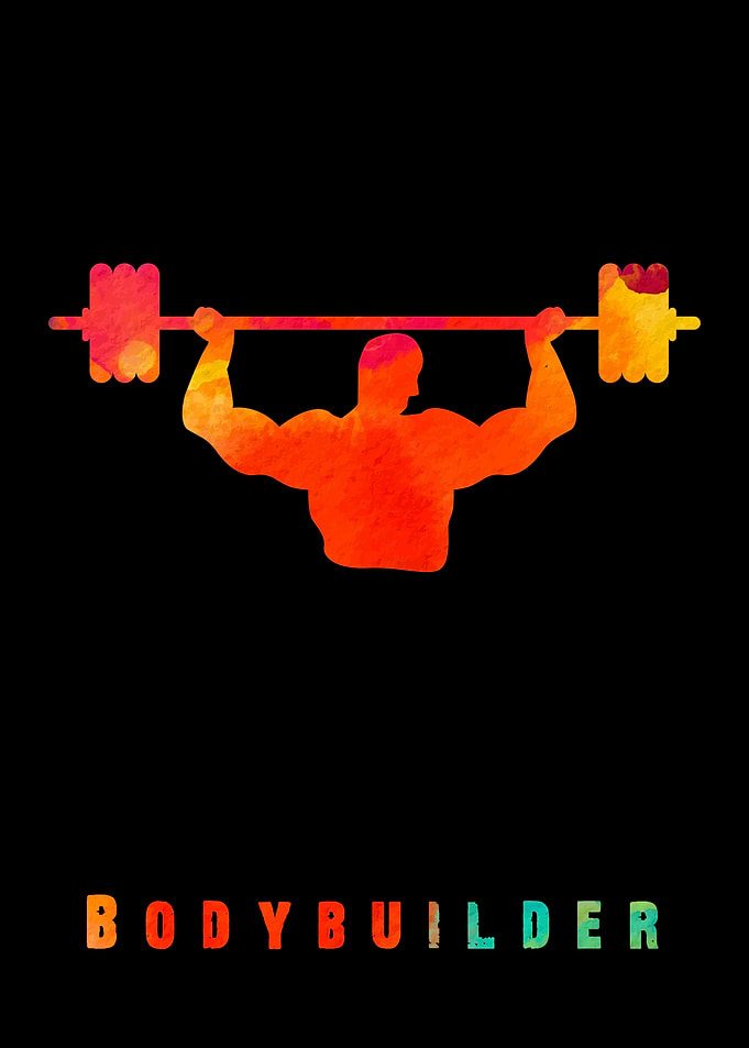 Bodybuilder Colorful