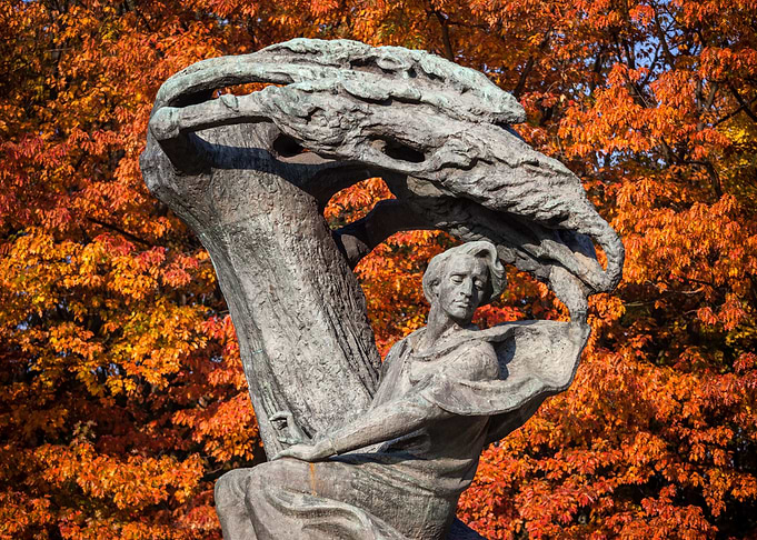 Chopin Monument In Warsaw