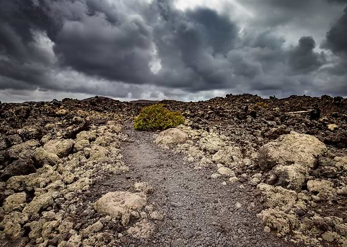 Spain landscape, volcano