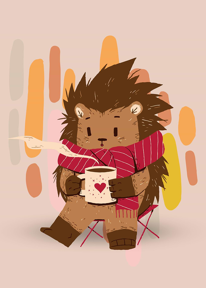 Camping Hedgehog