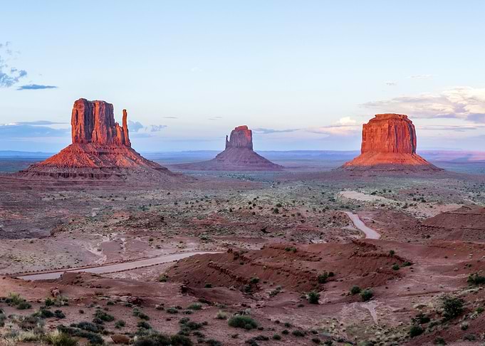Red rocks Monument Valley