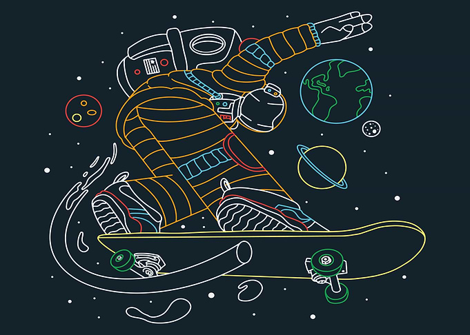 Skater astronaut